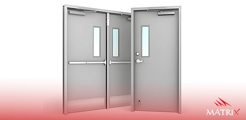 ابواب حديد مقاومة للحريق