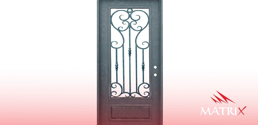 باب حديد خارجي