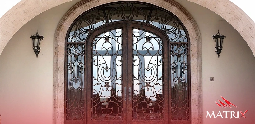 اشكال بوابات حديد